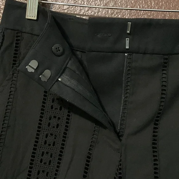 Veronica Beard Leta gaucho Women's Black Wide-Leg Pants - Picture 8 of 16